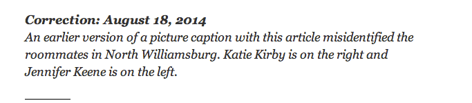 We even got a New York Times&nbsp;correction!